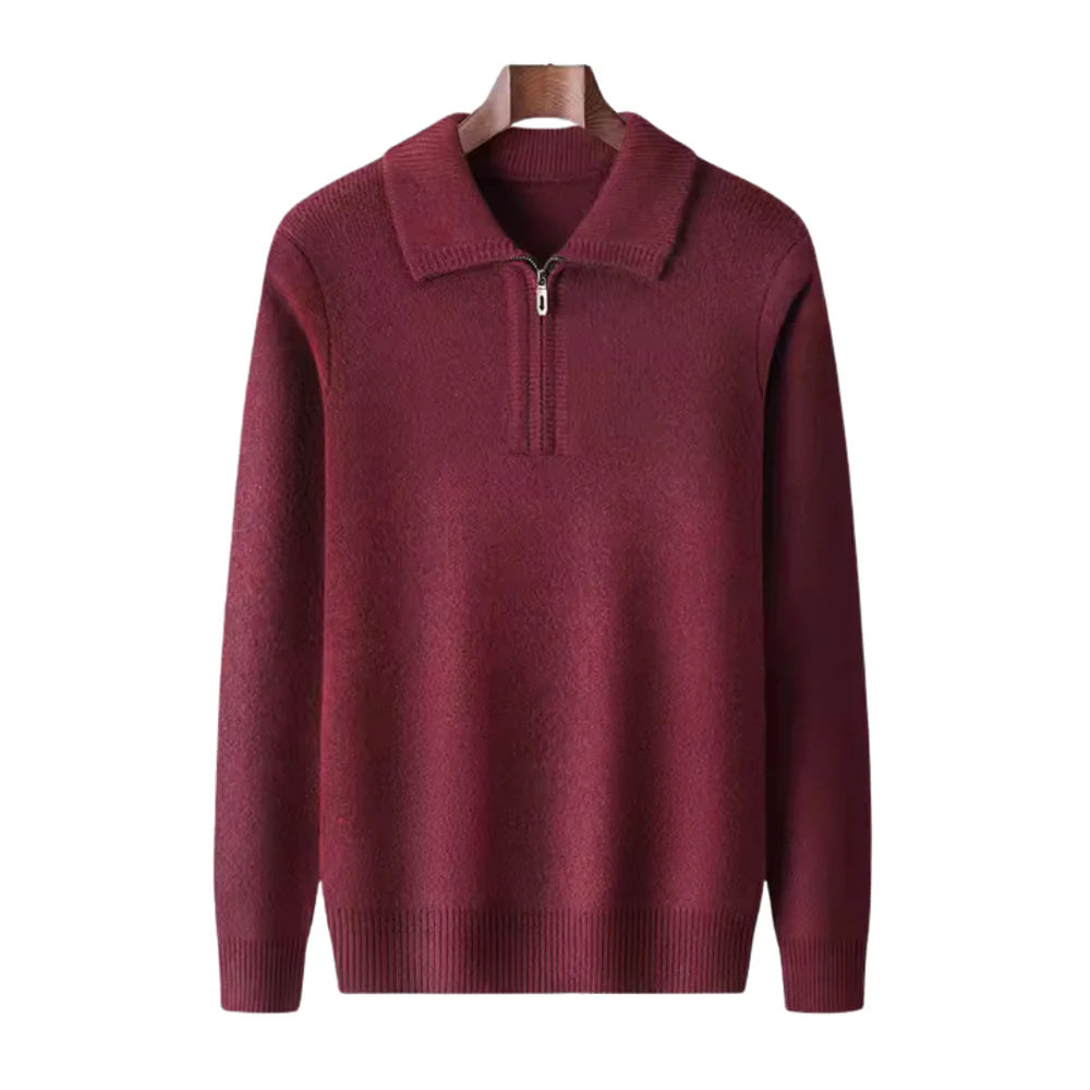 100% Cashmere Quarter Sweater