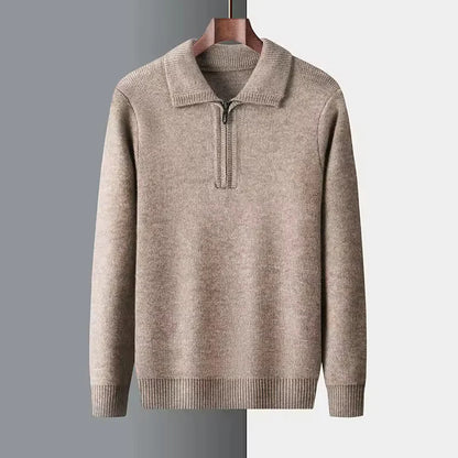 100% Cashmere Quarter Sweater